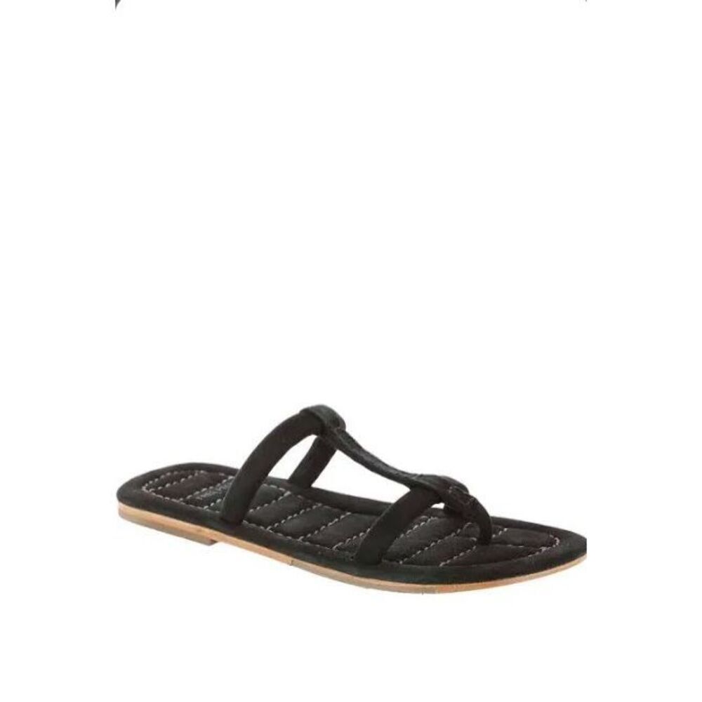 Free People Suede Black  Hadden Sandal Woman Shoes